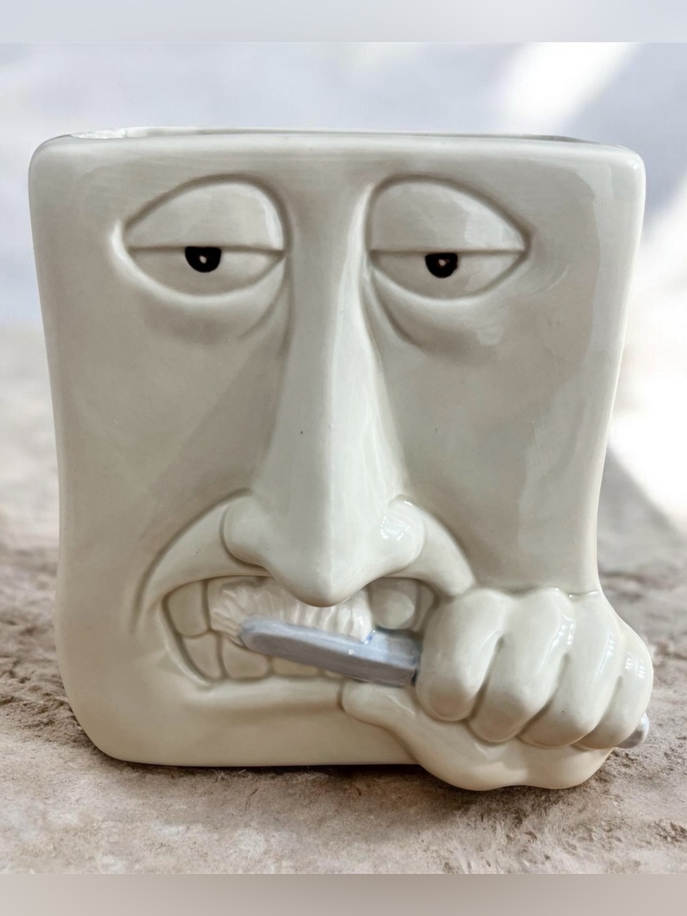 Vintage Fitz & Floyd Ceramic Toothbrush Holder